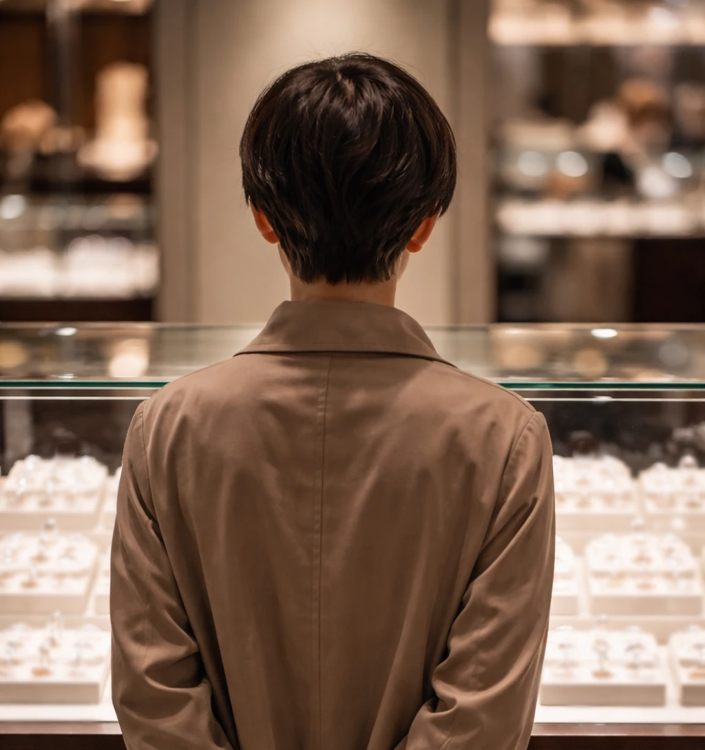 指輪を見ているイメージ