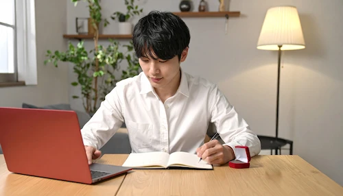 プロポーズの予定を確認するイメージ