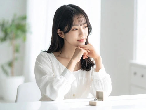 婚約指輪の購入を検討するイメージ