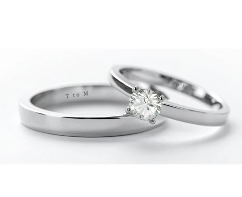 結婚指輪と婚約指輪の刻印イメージ