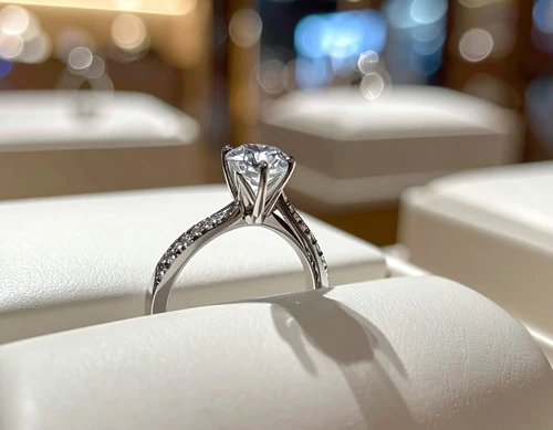 リングケースに収まったダイヤモンドの婚約指輪