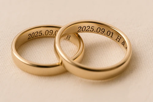結婚指輪の刻印